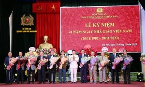 Học viện CSND kỷ niệm 41 năm Ngày Nhà giáo Việt Nam