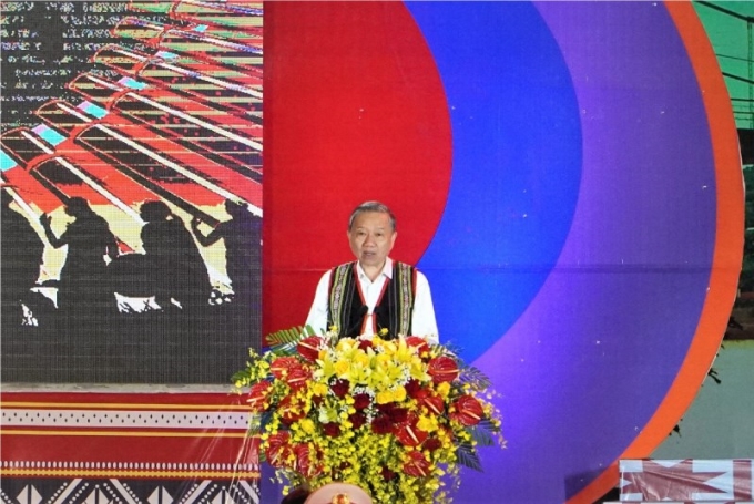 Bộ trưởng Tô Lâm phát biểu tại Lễ khai mạc Ngày hội.