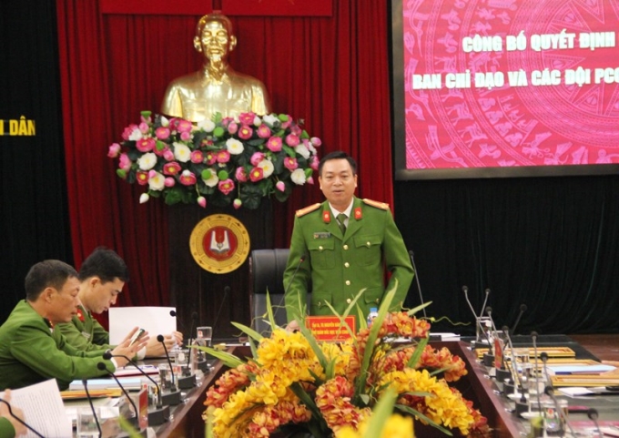 Đại tá, TS Nguyễn Đăng Sáu, Phó Giám đốc Học viện phát biểu chỉ đạo tại buổi lễ