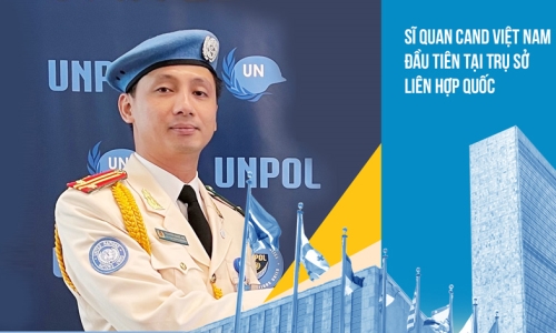 Sĩ quan CAND Việt Nam đầu tiên tại Trụ sở Liên hợp quốc: Khi truyền cảm hứng cũng là nhiệm vụ!
