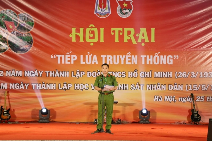 Đại tá, TS Nguyễn Đăng Sáu, Phó Giám đốc Học viện phát biểu tại lễ bế mạc