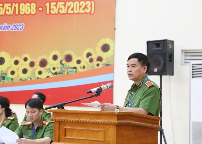 Thiếu tướng, GS.TS Nguyễn Đắc Hoan, Phó Giám đốc Học viện tuyên bố khai mạc Giải đấu