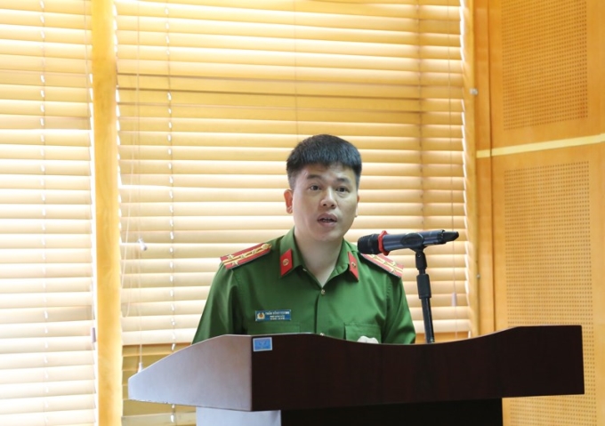 Đại tá, PGS.TS Trần Hồng Quang - Phó Giám đốc Học viện phát biểu khai mạc Hội thảo