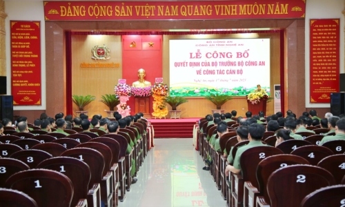 Đại tá, PGS.TS Trần Hồng Quang được luân chuyển, điều động làm Phó Giám đốc Công an tỉnh Nghệ An