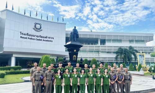 Đoàn công tác Học viện CSND hoàn thành chương trình tập huấn tại Học viện Cảnh sát Hoàng gia Thái Lan