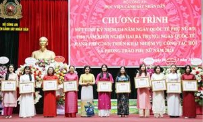 Học viện Cảnh sát nhân dân triển khai công tác hội và phong trào phụ nữ năm 2024